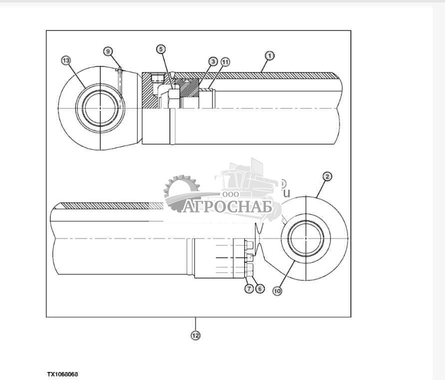 Hoist Cylinder (Harvester) (170326 